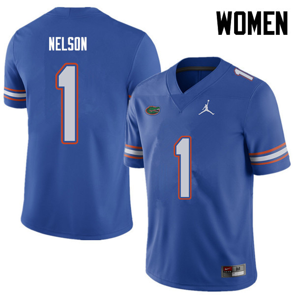 Jordan Brand Women #1 Reggie Nelson Florida Gators College Football Jerseys Sale-Royal